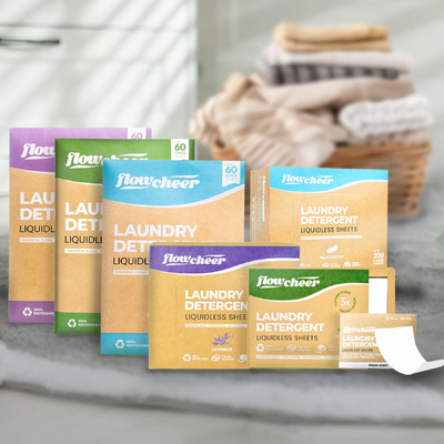 Eco Friendly Laundry Detergent Sheets Biodegradable Laundry Detergent Strips Plant Based